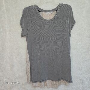 Striped Black and White Women's Top
